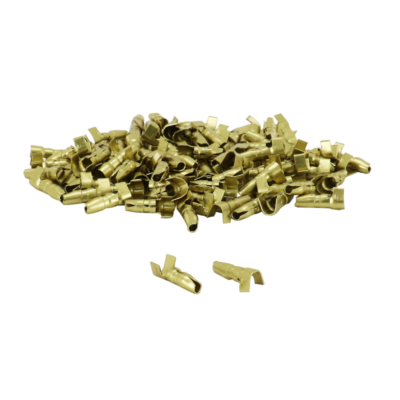 Cosse électrique P2R LAITON NON ISOLEE CYLINDRIQUE MALE DIAM 4mm FIL 1.00 A 2.50mm2