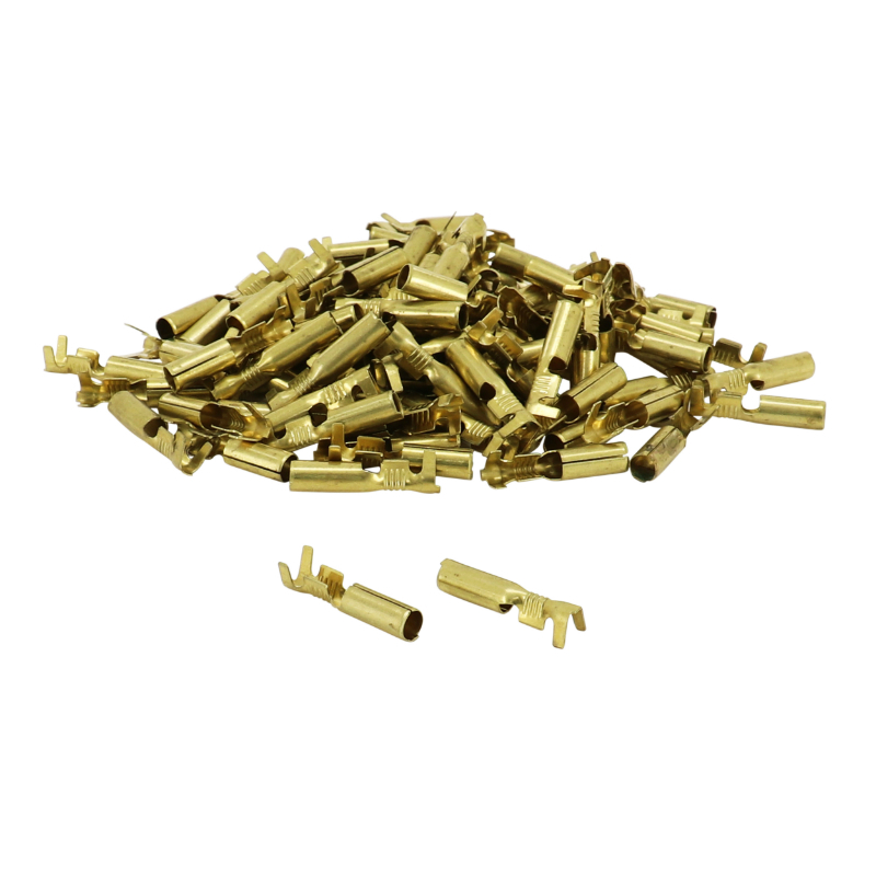 Cosse électrique P2R LAITON NON ISOLEE CYLINDRIQUE FEMELLE DIAM 4mm FIL 1.00 A 2.50mm2
