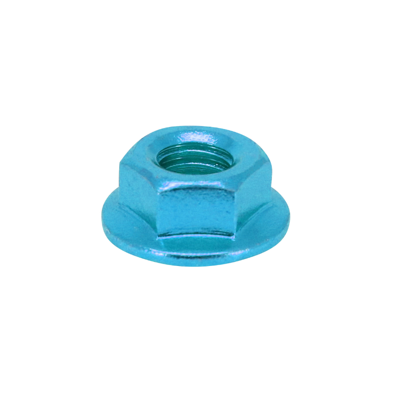Kit Visserie Moto P2R ECROU 6 PANS EPAULE M6 ALU BLEU