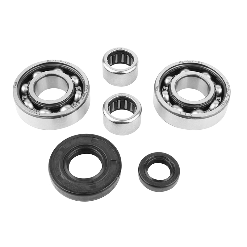 Kit roulement de boîte de vitesse P2R CAGE AIGUILLES 50 FAG 2x6203 C3 2 x HK1412 2 SPI 12x20x5 - 17x35x7