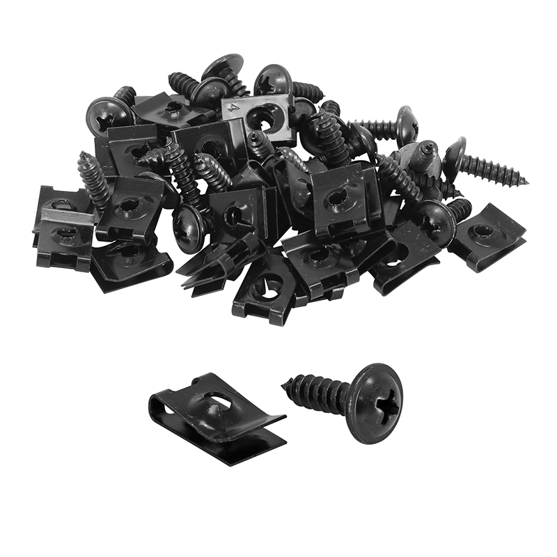 Kit Visserie Moto P2R AGRAFE CARROSSERIE - CARENAGE CAPOTAGE DIAM 5mm VIS 5x15 mm