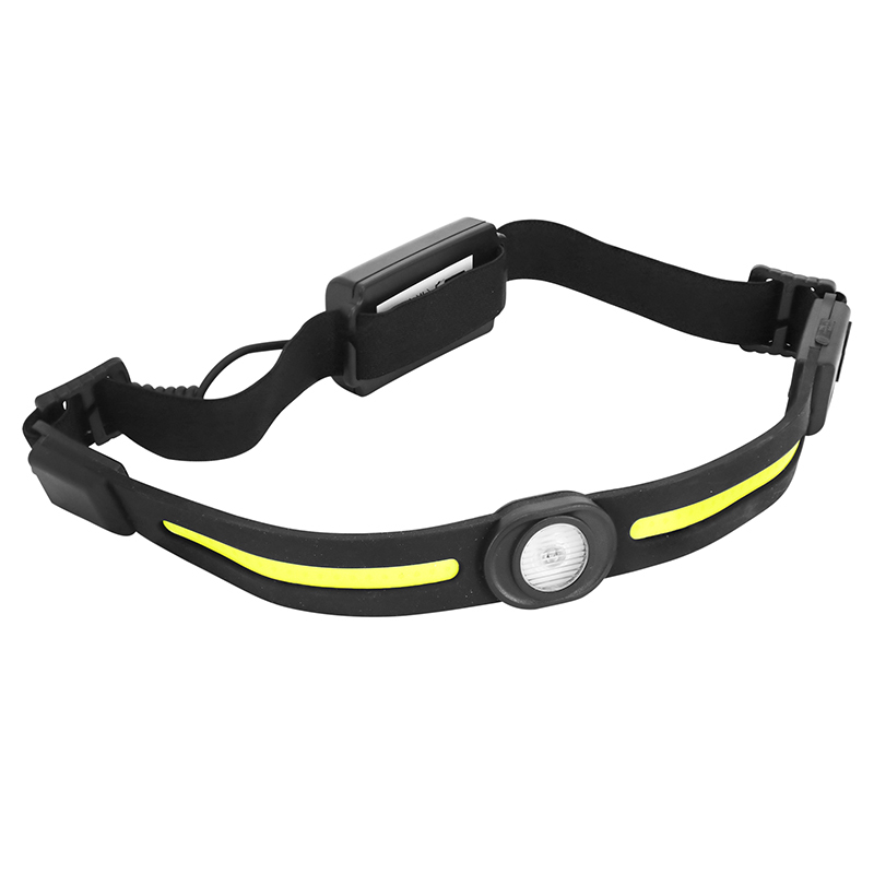 Lampe P2R FRONTALE LEDS - COB 3 - 5W JUSQU'A 370 LM MODE CAPTEUR ALLUMER OU ETEINDRE BATTERIE LITHIUM RECHARGEABLE USB ALIMENTATION