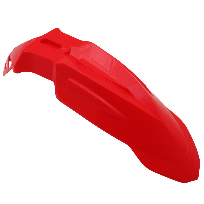 Garde boue P2R 50 A BOITE AV SUPERMOTARD UNIVERSEL ROUGE