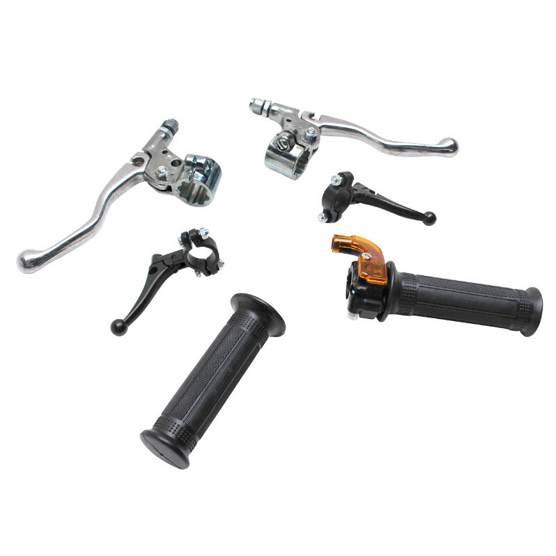 Kit poignée de guidon et levier P2R TARGA MINI ECO - CHROME