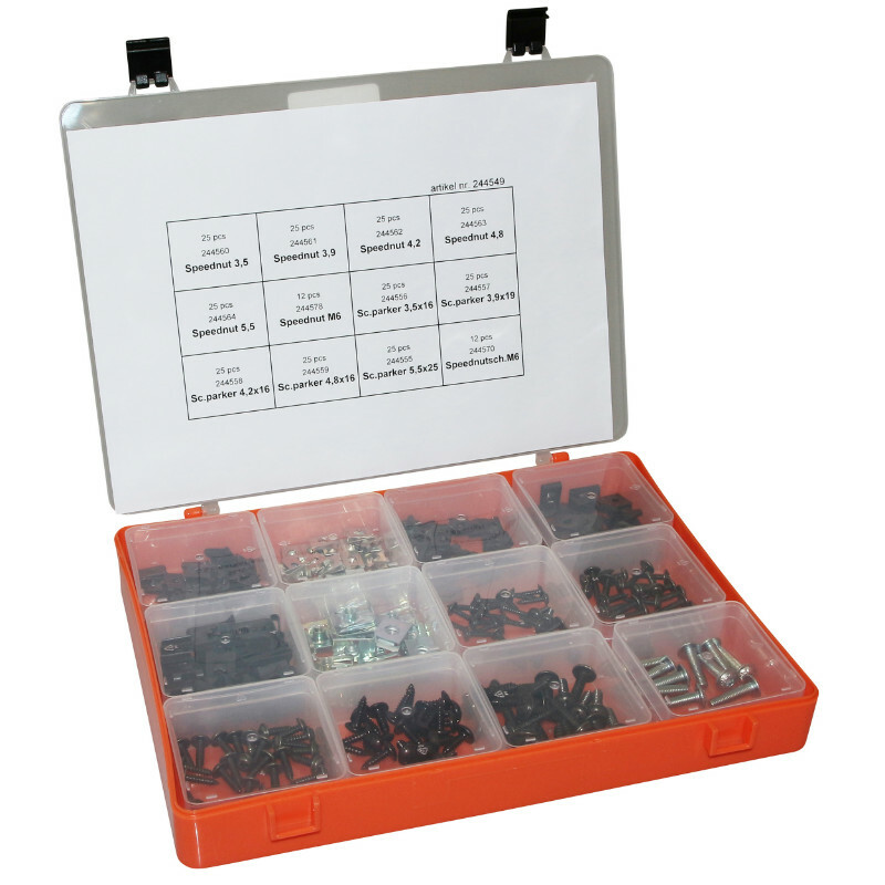 Kit Visserie Moto P2R VIS CARROSSERIE - CARENAGE CAPOTAGE AGRAFE COFFRET 150 PIECES