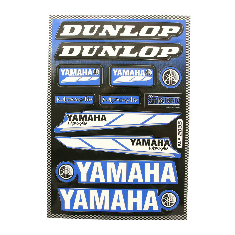 Planche de stickers P2R RACING DUNLOP 1 12 330mmx220mm