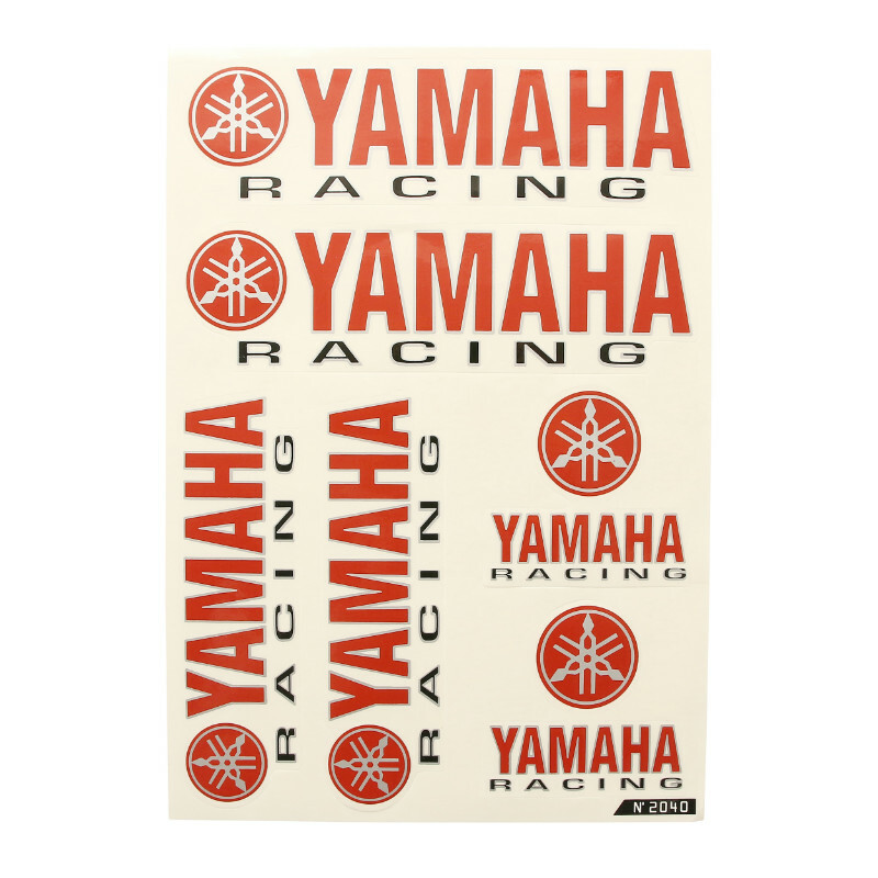 Planche de stickers P2R RACING YAM 1 6 - 330mmx220mm