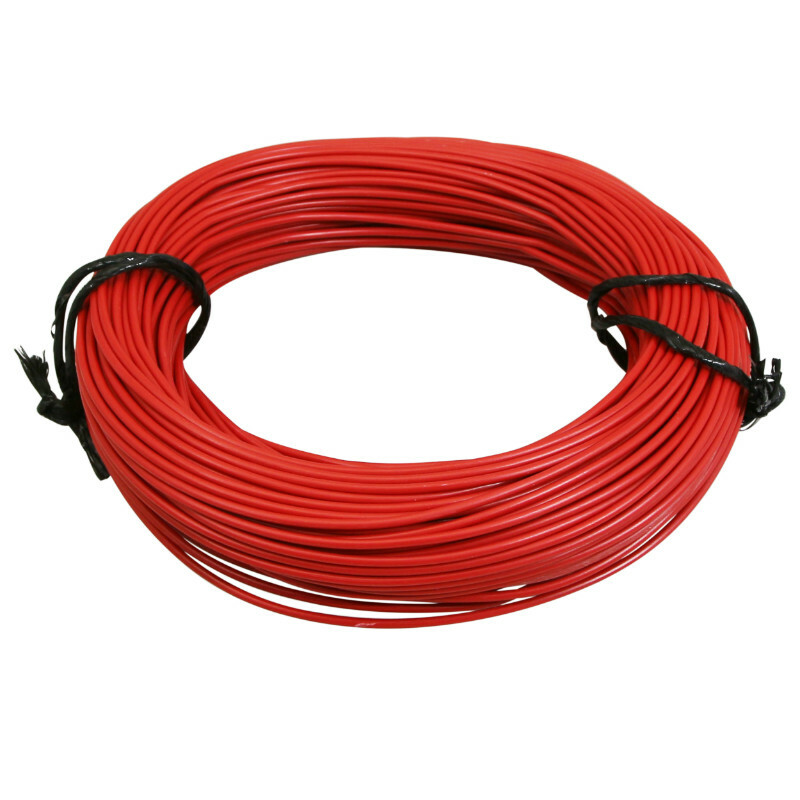 Cable électrique P2R FIL 0,75mm2 9 - 10 MULTIBRIN ROUGE 50M