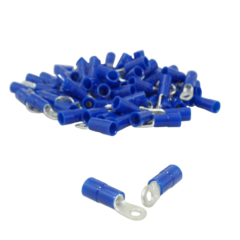 Cosse électrique P2R PRE - ISOLEE OEILLET DIAM 3mm BLEU SECTION FIL 1 à 2.5 mm