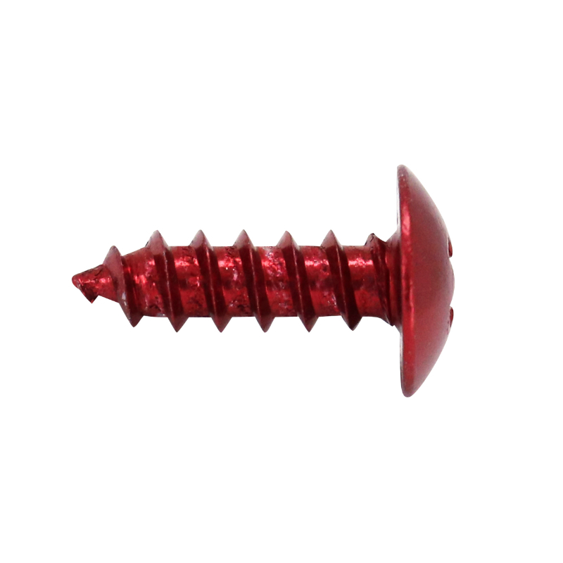 Kit Visserie Moto P2R VIS PARKER TETE RONDE 5.0x12 mm ALU ROUGE