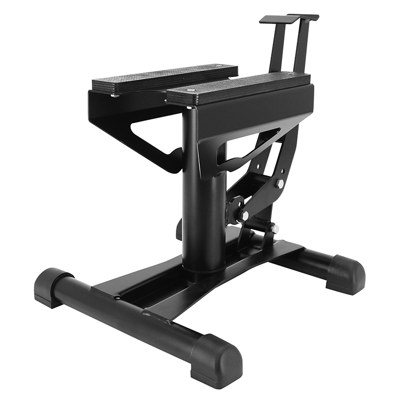 Lève moto P2R PONT CROSS STAND A PEDALE REGLABLE 4 NIVEAUX HAUTEUR 400 - 415 420 - 430 mm FABRICATION CEE