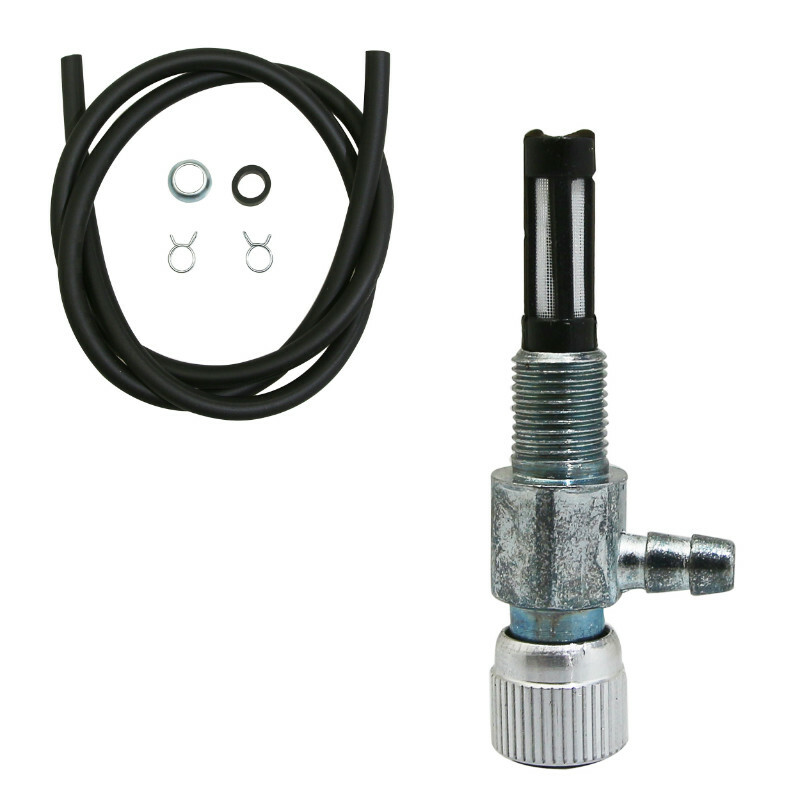 Robinet à essence P2R UNIVERSEL M10 DURITE DIAM 5 - 8 mm 1M 2 COLLIERS KIT