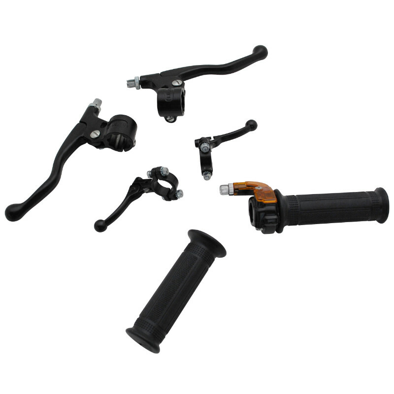 Kit poignée de guidon et levier P2R TARGA MINI METAL