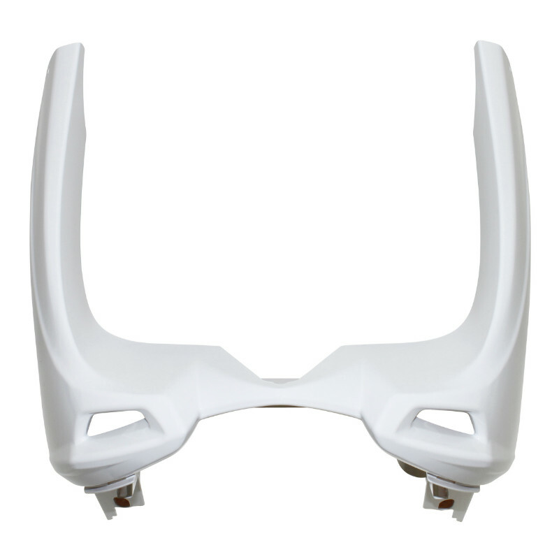 Tablier de carénage avant P2R CARENAGE-TABLIER AV SCOOT ADAPTABLE MBK 50 NITRO 2013+-YAMAHA 50 AEROX 2013+ BLANC BRILLANT (INFERIEUR) -P2R-