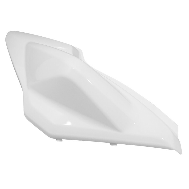 Coque arrière P2R CARENAGE-COQUE AR SCOOT ADAPTABLE MBK 50 NITRO 2013+-YAMAHA 50 AEROX 2013+ BLANC BRILLANT DROIT -P2R-