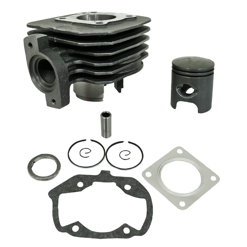 Kit cylindre-piston P2R CYLINDRE SCOOT ADAPTABLE PEUGEOT 50 LUDIX ONE-TREND-SNAKE-CLASSIC, VIVACITY 2T 2008+, KISBEE 2T 2013+, CITYSTAR -P2R FONTE AVEC