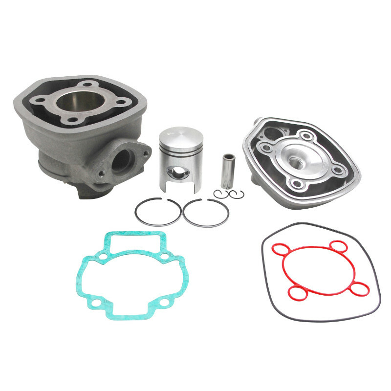 Kit cylindre-piston P2R HAUT MOTEUR SCOOT ADAPTABLE PIAGGIO 50 NRG-GILERA 50 RUNNER, DNA-APRILIA 50 SR LIQUIDE-DERBI 50 GP1 2000+ -ALU NIKASIL P2R-