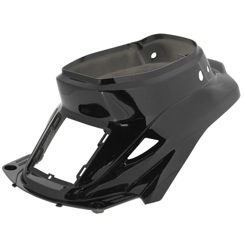 Coque arrière P2R CARENAGE-COQUE AR SCOOT ADAPTABLE MBK 50 BOOSTER 1999+2003-YAMAHA 50 BWS 1999+2003 NOIR BRILLANT -P2R-