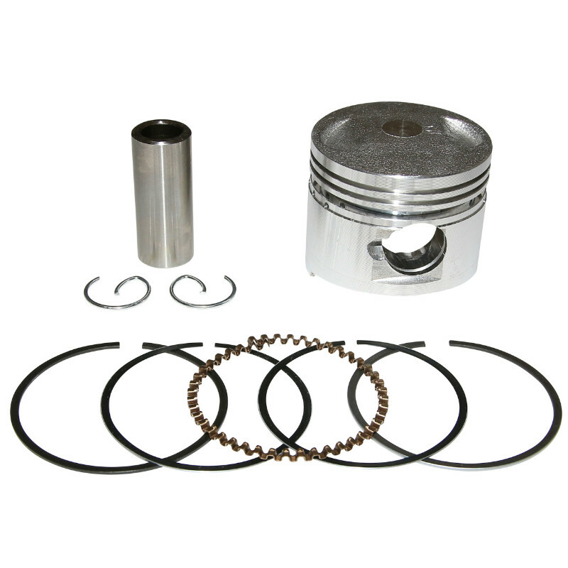 Kit piston P2R PISTON SCOOT ADAPTABLE SCOOTER 50 CHINOIS 4T GY6, 139QMB-PEUGEOT 50 V-CLIC 4T-KYMCO 50 AGILITY 4T-SYM 50 ORBIT 4T-BAOTIAN 50 BT4
