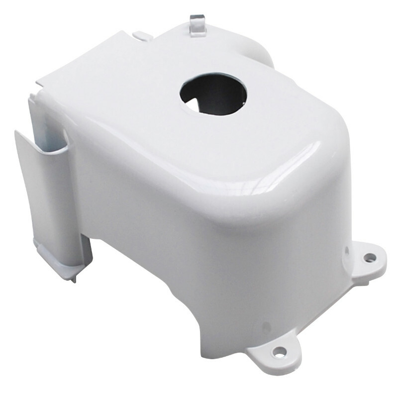Cache cylindre P2R COIFFE-CACHE CYLINDRE SCOOT ADAPTABLE MBK 50 BOOSTER, STUNT-YAMAHA 50 BWS, SLIDER BLANC -P2R-