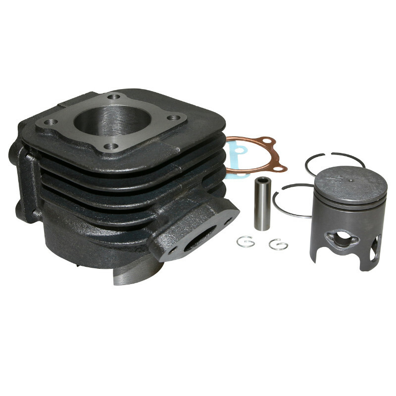 Kit cylindre-piston P2R CYLINDRE SCOOT ADAPTABLE MBK 50 BOOSTER, STUNT-YAMAHA 50 BWS, SLIDER -P2R FONTE AVEC PISTON GRAPHITE-