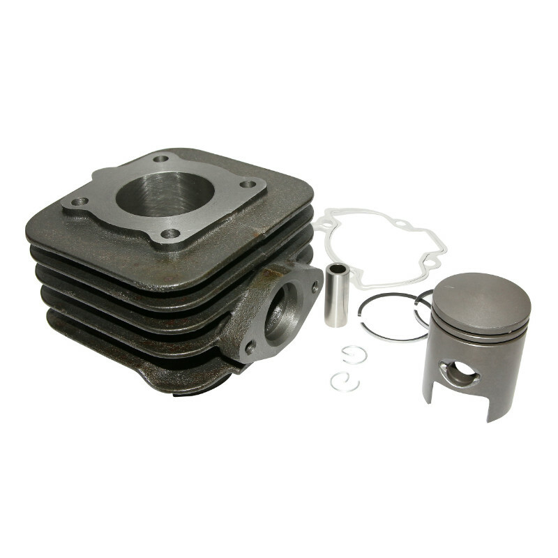 Kit cylindre-piston P2R CYLINDRE SCOOT ADAPTABLE PIAGGIO 50 ZIP 2T, TYPHOON, LIBERTY 2T- VESPA LX 2T- GILERA 50 STALKER, ICE-APRILIA 50 SR AIR -P2R FONT