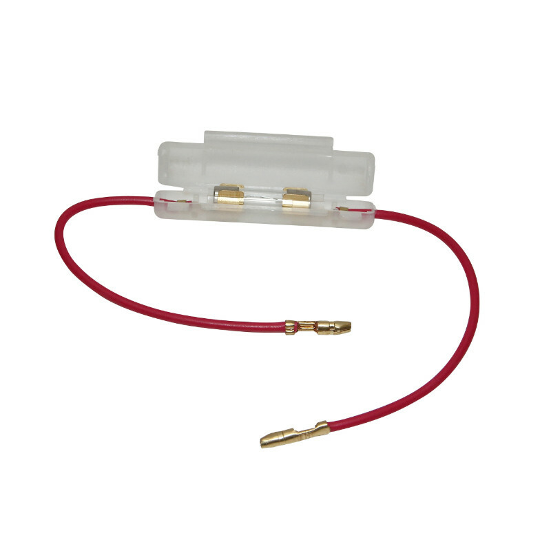 Porte fusible P2R PORTE FUSIBLE ROND AVEC FUSIBLE EN VERRE 15A -P2R-