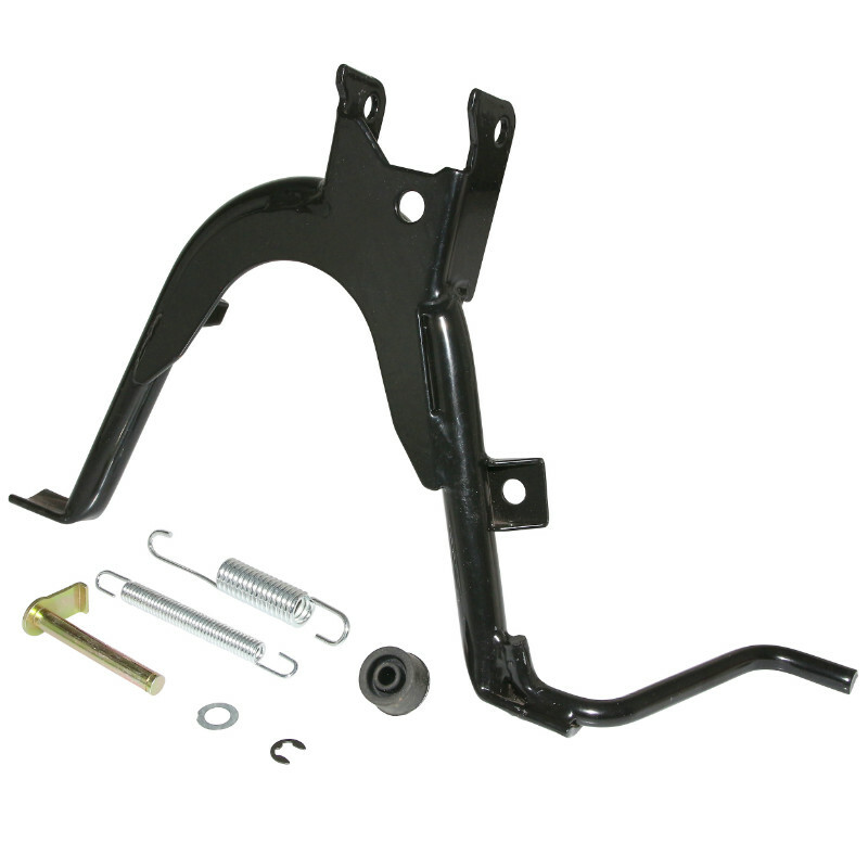 Béquille latérale P2R BEQUILLE SCOOT CENTRALE ADAPTABLE MBK 50 NITRO 1997+2012-YAMAHA 50 AEROX 1997+2012 NOIR -P2R-