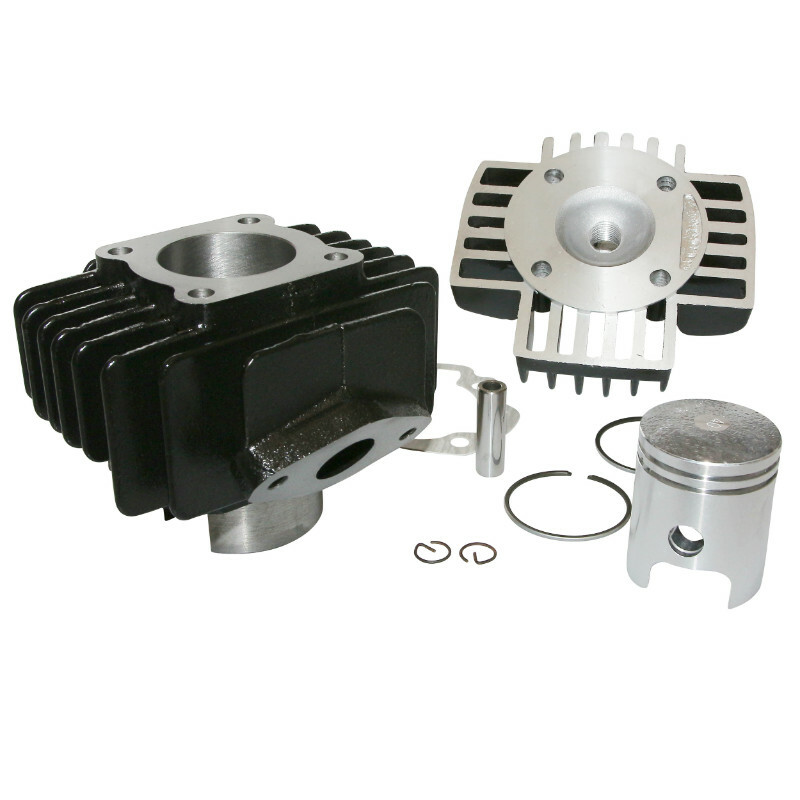 Kit cylindre-piston P2R HAUT MOTEUR ADAPTABLE YAMAHA 50 PW 2T (DIAM 40 mm - AXE PISTON 10 mm - LIVRE AVEC JOINTS) -P2R-