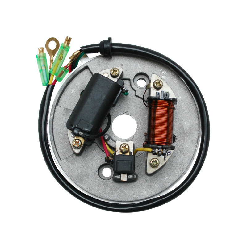 Stator d'allumage P2R STATOR ALLUMAGE CYCLO ADAPTABLE MBK 51 ELECTRONIQUE TYPE MORIYAMA AVEC PLATINE -P2R-