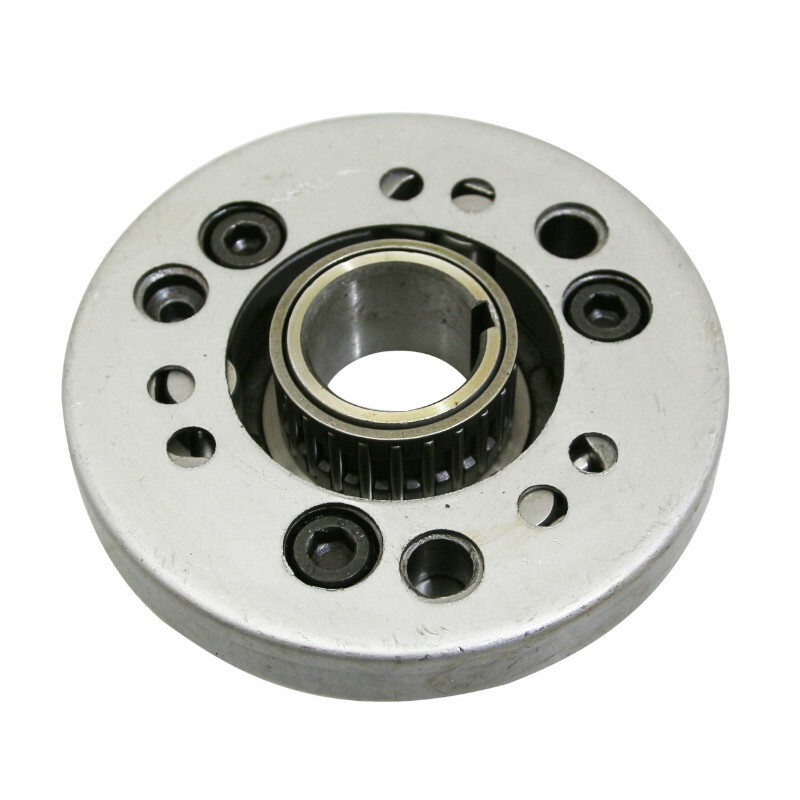 Roue libre de démarreur P2R ROUE LIBRE DE DEMARREUR MAXISCOOTER ADAPTABLE KYMCO 125 AGILITY, 125 MOVIE, 125 PEOPLE, 125 SUPER 8-MALAGUTI 125 CIAK (OEM: 0012