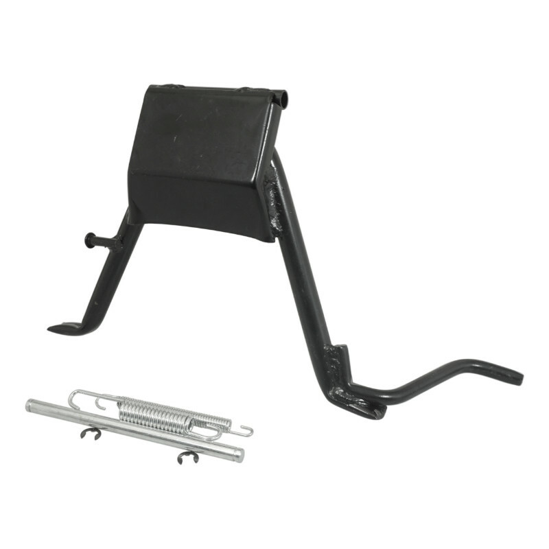 Béquille latérale P2R BEQUILLE SCOOT CENTRALE ADAPTABLE PEUGEOT 50 LUDIX 12-14 POUCES, SPEEDFIGHT 3 4T NOIR -P2R-