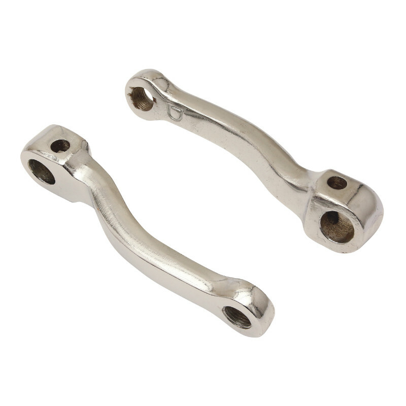Manivelle de pédalier P2R ENTRAXE 125mm ACIER CHROME PAIRE