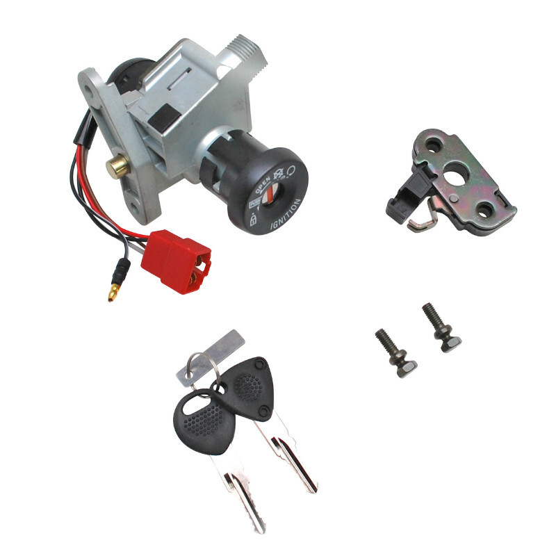 Neiman P2R CONTACTEUR A CLE SCOOT ADAPTABLE MBK 50 OVETTO 2003+2007-YAMAHA 50 NEOS 2003+2007 (5 FILS) (AVEC SERRURE DE SELLE) -QUALITE PREM