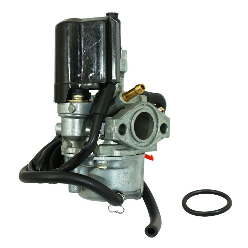 Carburateur P2R CARBURATEUR SCOOT ADAPTABLE PEUGEOT 50 TKR, SPEEDFIGHT 1 ET 2, BUXY, ELYSEO, TREKKER (AVEC STARTER ELECTRIQUE ET JOINT TORIQUE A