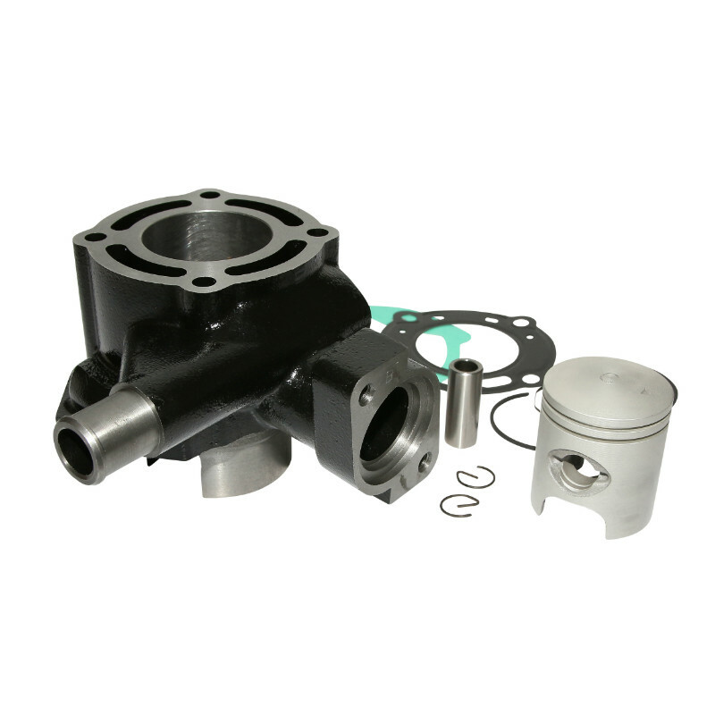 Kit cylindre-piston P2R CYLINDRE SCOOT ADAPTABLE PEUGEOT 50 SPEEDFIGHT 3, SPEEDFIGHT 4 2T LIQUIDE -P2R FONTE-