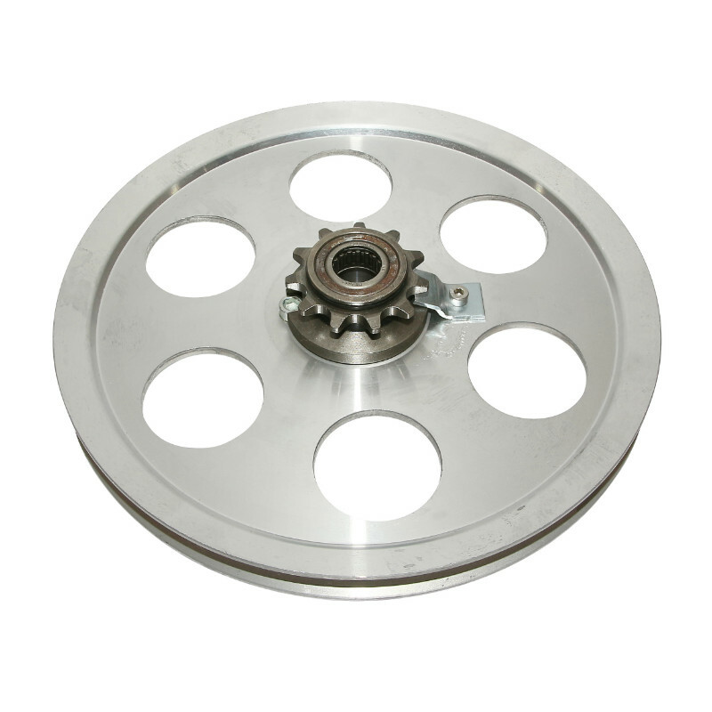 Poulie P2R POULIE CYCLO ADAPTABLE PEUGEOT MBK 51 - 103 SP, MVL ALU 6 TROUS AVEC PIGNON 11 DTS -SELECTION P2R-