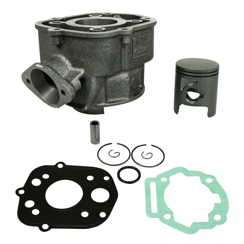 Kit cylindre-piston P2R CYLINDRE 50 A BOITE ADAPTABLE DERBI 50 SENDA 2006+, GPR 2006+-GILERA 50 SMT 2006+, RCR 2006+ (MOTEUR PIAGGIO EURO 3) -P2R FONTE