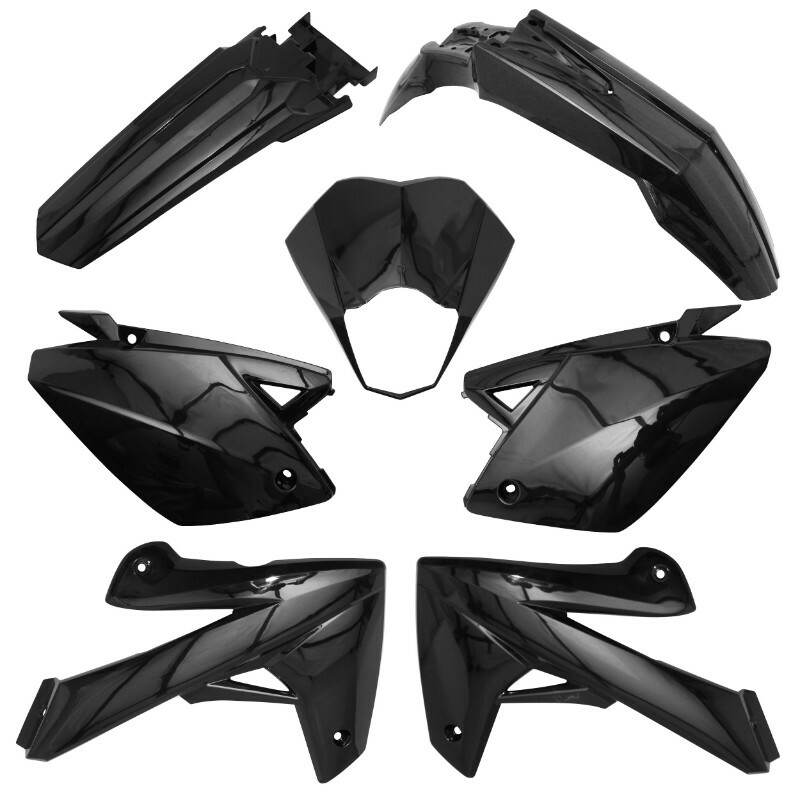 Kit carénage P2R CARROSSERIE-CARENAGE 50 A BOITE ADAPTABLE RIEJU 50 MRT 2009+2021, MRT ENDURO 2009+2021, MRT PRO 2009+2021, MRT SM 2009+2021 NOIR
