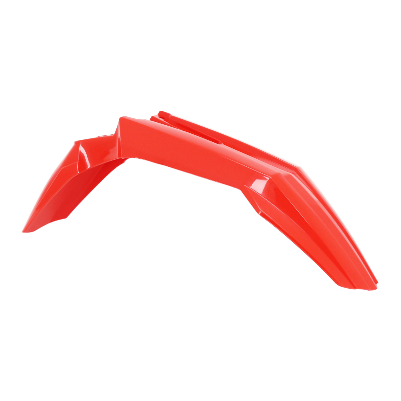 Garde boue P2R GARDE BOUE AV 50 A BOITE ADAPTABLE RIEJU 50 MRT 2009+2021, MRT ENDURO 2009+2021, MRT PRO 2009+2021, MRT SM 2009+2021 ROUGE BRILL