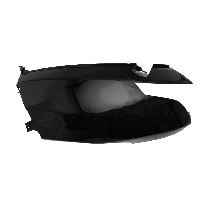 Coque arrière P2R CARENAGE-COQUE AR SCOOT ADAPTABLE PEUGEOT 50 VIVACITY 3 2008+ NOIR BRILLANT GAUCHE -P2R-
