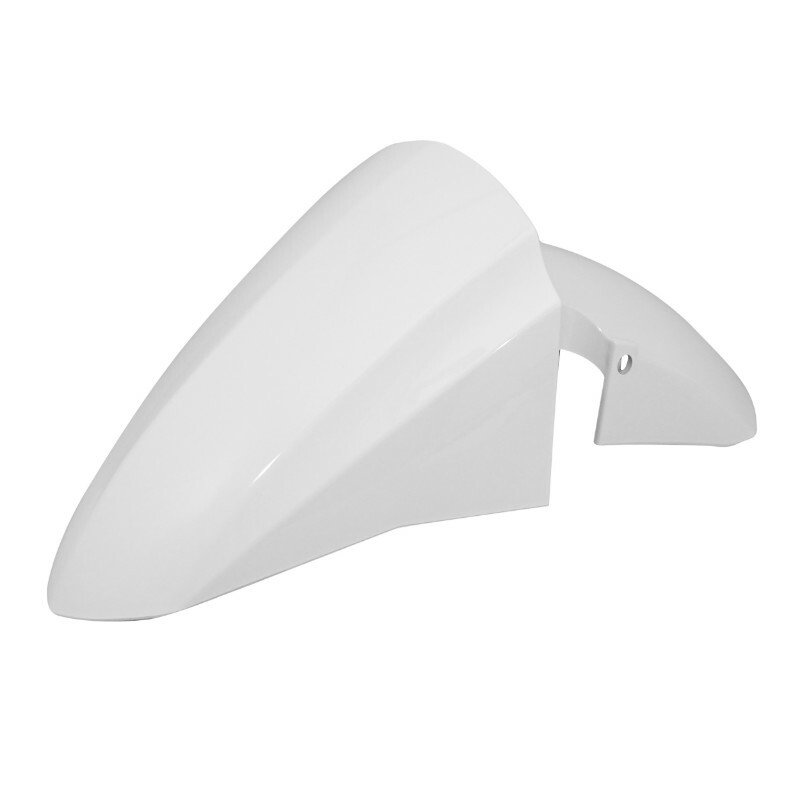 Garde boue P2R GARDE BOUE AV SCOOT ADAPTABLE PEUGEOT 50 KISBEE 2T ET 4T TOUS MODELES (NOUVEAU 2018+ + ANCIEN MODELE 2010+2017) BLANC BRILLANT -
