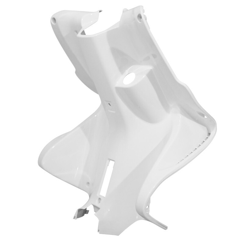 Tablier de carénage arrière P2R CARENAGE-TABLIER AR SCOOT ADAPTABLE MBK 50 NITRO 1997+2012-YAMAHA 50 AEROX 1997+2012 BLANC BRILLANT -P2R-