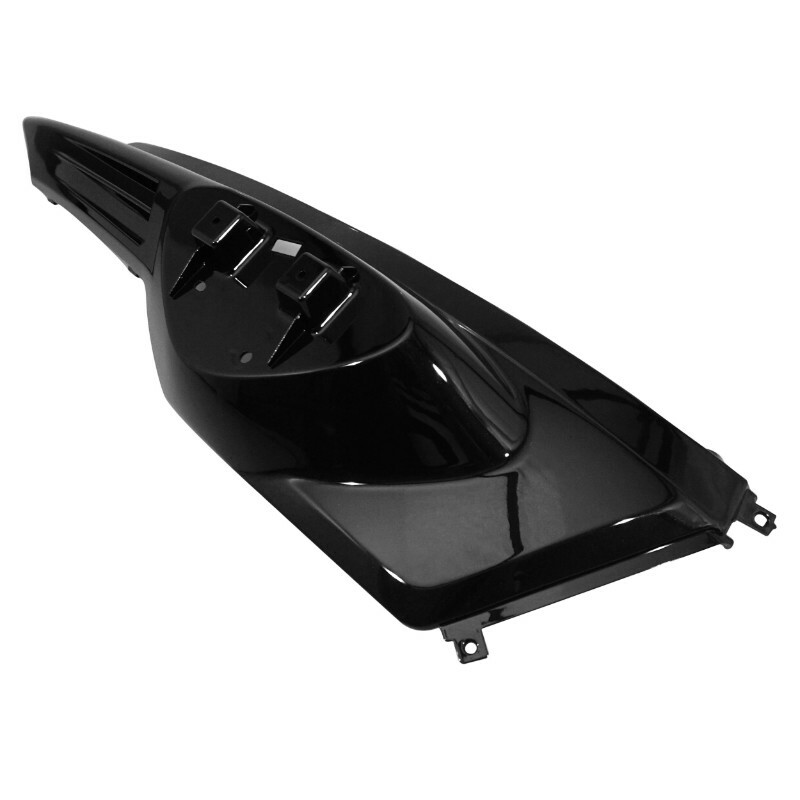 Coque arrière P2R CARENAGE-COQUE AR SCOOT ADAPTABLE MBK 50 STUNT-YAMAHA 50 SLIDER NOIR BRILLANT DROIT -P2R-