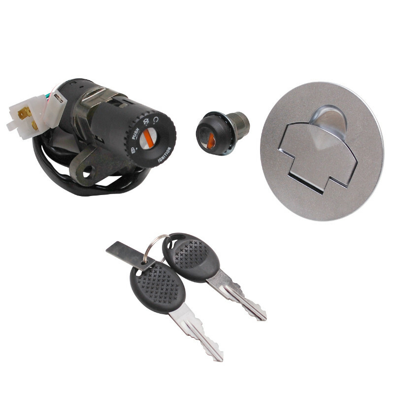 Neiman P2R CONTACTEUR A CLE 50 A BOITE ADAPTABLE APRILIA 50 RS 1999+2005 (AVEC SERRURE DE SELLE + BOUCHON ESSENCE) -P2R-