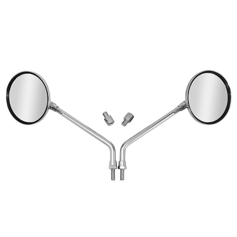 Rétroviseur P2R SCOOT ROND DIAM 103 mm CHROME 8 2 REDUCTEURS M10 PAIRE