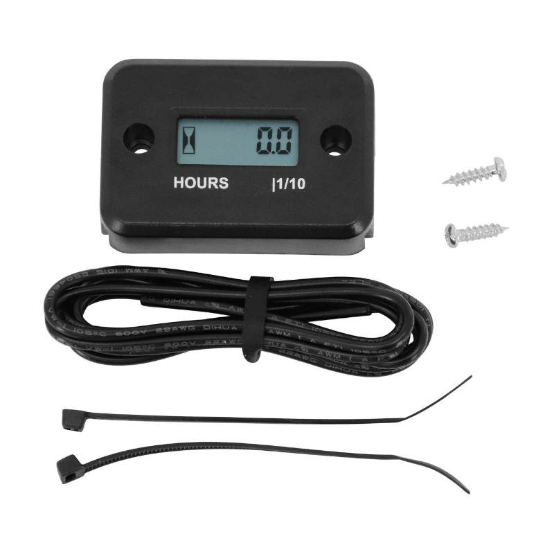 Compteur d'heures P2R COMPTEUR-COMPTE HEURE MOTEUR UNIVERSEL 2T-4T NOIR -P2R-