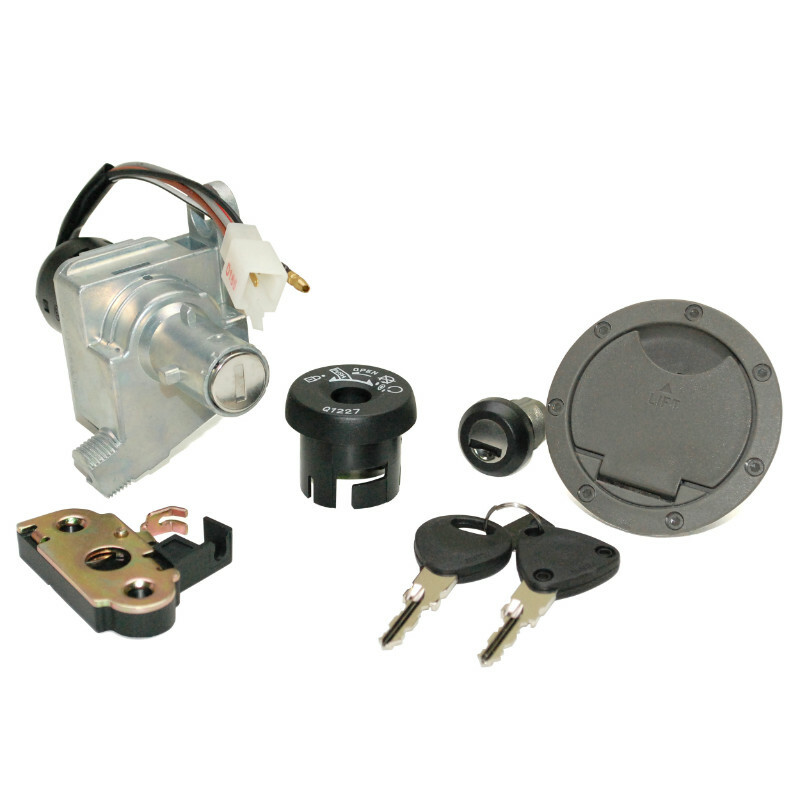 Neiman P2R CONTACTEUR A CLE SCOOT ADAPTABLE MBK 50 NITRO 1997+2002-YAMAHA 50 AEROX 1997+2002 (5 FILS) (AVEC SERRURE DE SELLE + BOUCHON ESSE