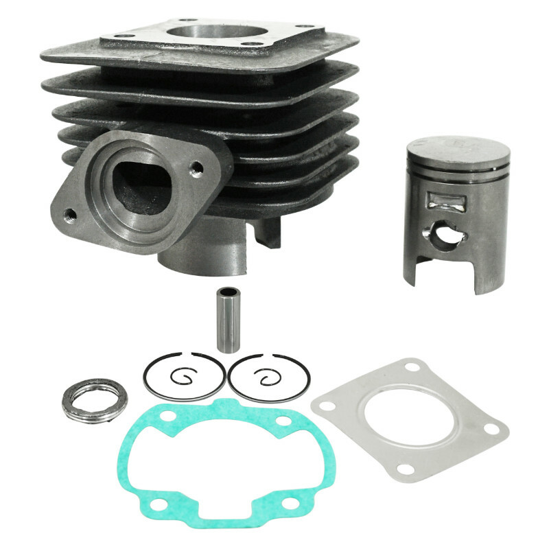 Kit cylindre-piston P2R CYLINDRE SCOOT ADAPTABLE SYM 50 ORBIT, JET EURO X 2T -P2R FONTE AVEC PISTON GRAPHITE-