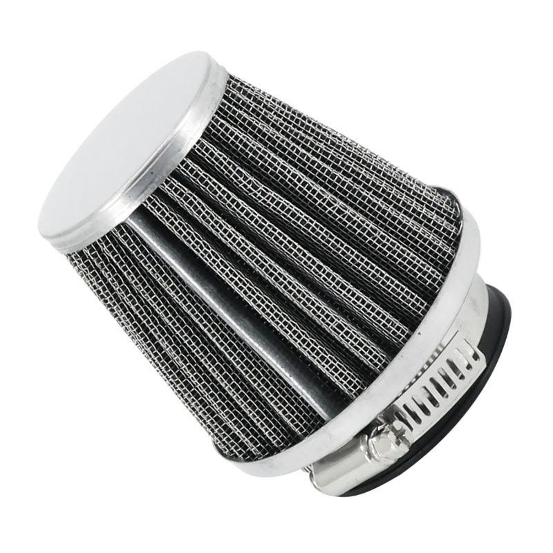 Filtre à air P2R TYPE KN CHROME FIXATION DROITE DIAM 48 mm CARBU PWK